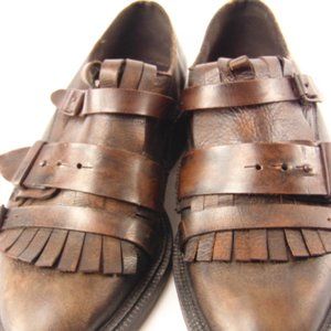 FREE PEOPLE Kiltie Distressed Loafers Size 6 US